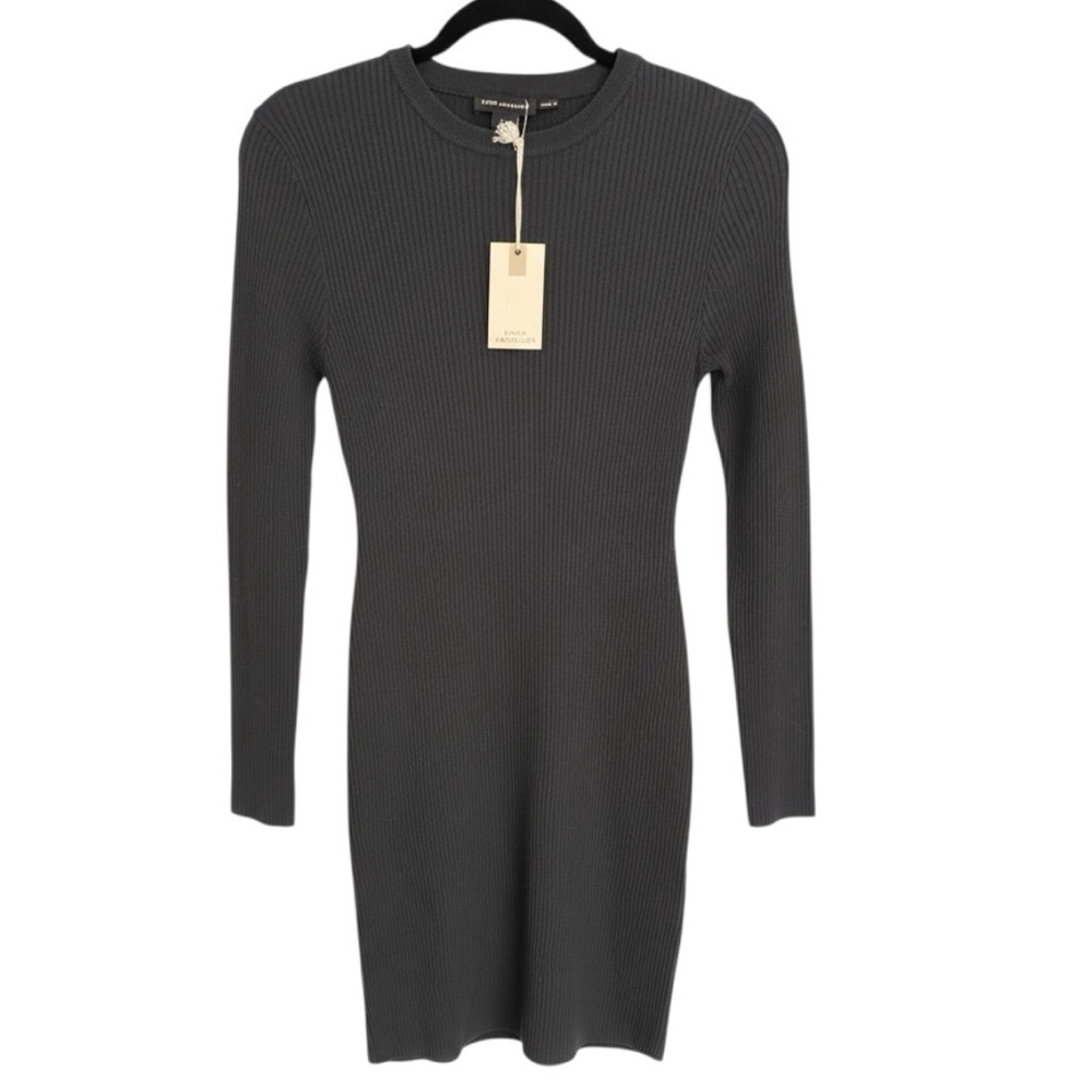 Good American Virgo Mini Dress Black Knit NWT Size L - Picture 5 of 8